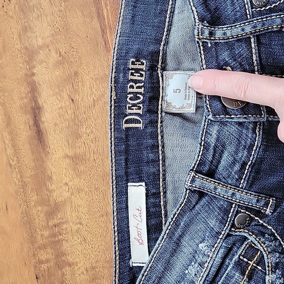 Decree Denim Size 5 Bootcut Jeans - Picture 2 of 5